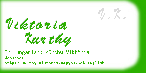 viktoria kurthy business card