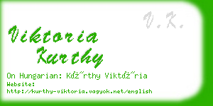 viktoria kurthy business card